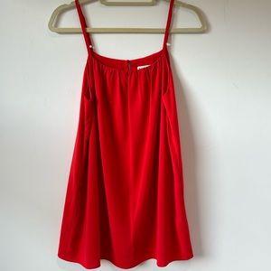 Alice + Olivia Red spaghetti strap dress